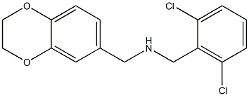 [(2,6-dichlorophenyl)methyl](2,3-dihydro-1,4-benzodioxin-6-ylmethyl)amine 구조식 이미지