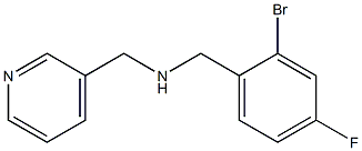 [(2-bromo-4-fluorophenyl)methyl](pyridin-3-ylmethyl)amine Structure