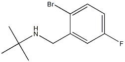 [(2-bromo-5-fluorophenyl)methyl](tert-butyl)amine Structure