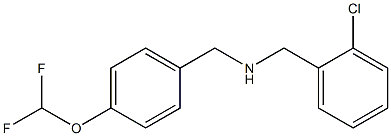 [(2-chlorophenyl)methyl]({[4-(difluoromethoxy)phenyl]methyl})amine 구조식 이미지