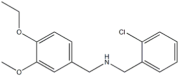 [(2-chlorophenyl)methyl][(4-ethoxy-3-methoxyphenyl)methyl]amine 구조식 이미지