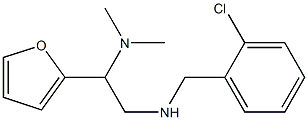 [(2-chlorophenyl)methyl][2-(dimethylamino)-2-(furan-2-yl)ethyl]amine 구조식 이미지