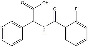 [(2-fluorobenzoyl)amino](phenyl)acetic acid 구조식 이미지