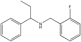 [(2-fluorophenyl)methyl](1-phenylpropyl)amine Structure