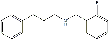 [(2-fluorophenyl)methyl](3-phenylpropyl)amine Structure