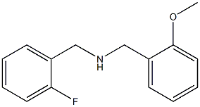 [(2-fluorophenyl)methyl][(2-methoxyphenyl)methyl]amine 구조식 이미지