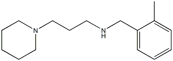 [(2-methylphenyl)methyl][3-(piperidin-1-yl)propyl]amine Structure