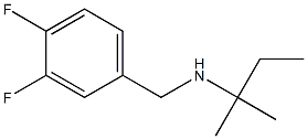 [(3,4-difluorophenyl)methyl](2-methylbutan-2-yl)amine Structure