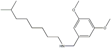 [(3,5-dimethoxyphenyl)methyl](7-methyloctyl)amine 구조식 이미지