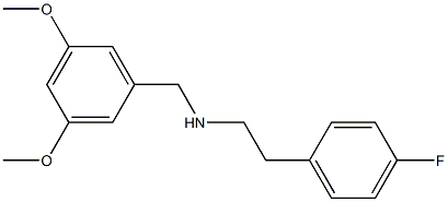 [(3,5-dimethoxyphenyl)methyl][2-(4-fluorophenyl)ethyl]amine 구조식 이미지