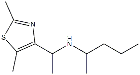 [1-(2,5-dimethyl-1,3-thiazol-4-yl)ethyl](pentan-2-yl)amine Structure