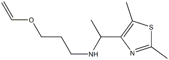 [1-(2,5-dimethyl-1,3-thiazol-4-yl)ethyl][3-(ethenyloxy)propyl]amine 구조식 이미지