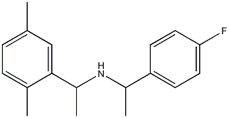 [1-(2,5-dimethylphenyl)ethyl][1-(4-fluorophenyl)ethyl]amine Structure