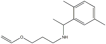 [1-(2,5-dimethylphenyl)ethyl][3-(ethenyloxy)propyl]amine Structure