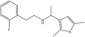 [1-(2,5-dimethylthiophen-3-yl)ethyl][2-(2-fluorophenyl)ethyl]amine Structure