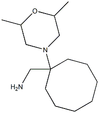 [1-(2,6-dimethylmorpholin-4-yl)cyclooctyl]methanamine Structure