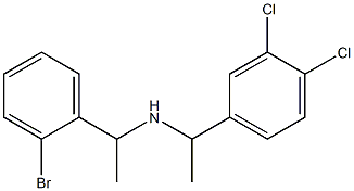 [1-(2-bromophenyl)ethyl][1-(3,4-dichlorophenyl)ethyl]amine 구조식 이미지