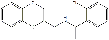 [1-(2-chlorophenyl)ethyl](2,3-dihydro-1,4-benzodioxin-2-ylmethyl)amine Structure