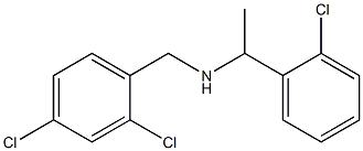 [1-(2-chlorophenyl)ethyl][(2,4-dichlorophenyl)methyl]amine Structure