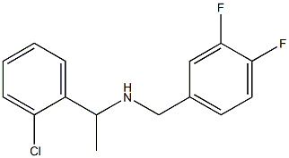 [1-(2-chlorophenyl)ethyl][(3,4-difluorophenyl)methyl]amine 구조식 이미지