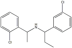 [1-(2-chlorophenyl)ethyl][1-(3-chlorophenyl)propyl]amine 구조식 이미지