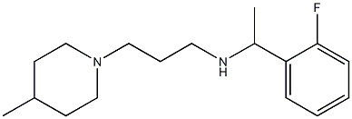 [1-(2-fluorophenyl)ethyl][3-(4-methylpiperidin-1-yl)propyl]amine 구조식 이미지
