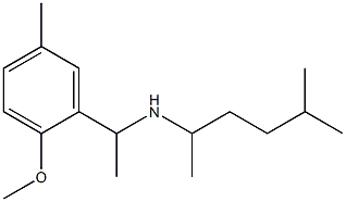[1-(2-methoxy-5-methylphenyl)ethyl](5-methylhexan-2-yl)amine Structure