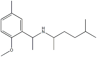 [1-(2-methoxy-5-methylphenyl)ethyl](5-methylhexan-2-yl)amine 구조식 이미지