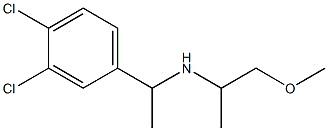 [1-(3,4-dichlorophenyl)ethyl](1-methoxypropan-2-yl)amine 구조식 이미지