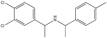 [1-(3,4-dichlorophenyl)ethyl][1-(4-methylphenyl)ethyl]amine Structure