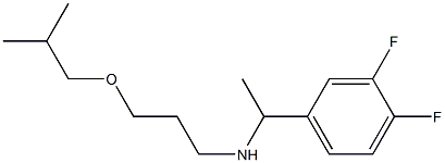 [1-(3,4-difluorophenyl)ethyl][3-(2-methylpropoxy)propyl]amine 구조식 이미지