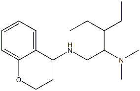 [1-(3,4-dihydro-2H-1-benzopyran-4-ylamino)-3-ethylpentan-2-yl]dimethylamine Structure