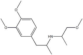[1-(3,4-dimethoxyphenyl)propan-2-yl](1-methoxypropan-2-yl)amine Structure
