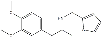 [1-(3,4-dimethoxyphenyl)propan-2-yl](thiophen-2-ylmethyl)amine Structure