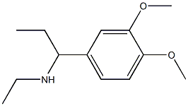 [1-(3,4-dimethoxyphenyl)propyl](ethyl)amine Structure