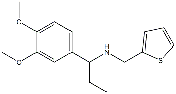 [1-(3,4-dimethoxyphenyl)propyl](thiophen-2-ylmethyl)amine Structure