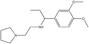 [1-(3,4-dimethoxyphenyl)propyl][2-(pyrrolidin-1-yl)ethyl]amine Structure
