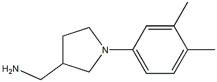 [1-(3,4-dimethylphenyl)pyrrolidin-3-yl]methylamine Structure