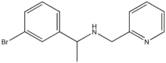 [1-(3-bromophenyl)ethyl](pyridin-2-ylmethyl)amine Structure