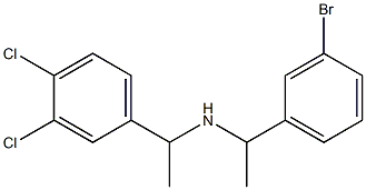 [1-(3-bromophenyl)ethyl][1-(3,4-dichlorophenyl)ethyl]amine Structure