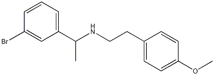 [1-(3-bromophenyl)ethyl][2-(4-methoxyphenyl)ethyl]amine 구조식 이미지