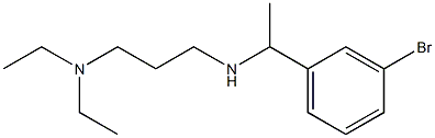 [1-(3-bromophenyl)ethyl][3-(diethylamino)propyl]amine Structure