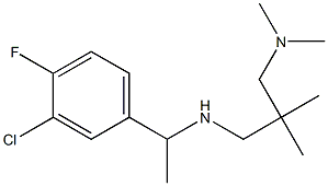 [1-(3-chloro-4-fluorophenyl)ethyl]({2-[(dimethylamino)methyl]-2-methylpropyl})amine 구조식 이미지