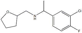 [1-(3-chloro-4-fluorophenyl)ethyl](oxolan-2-ylmethyl)amine Structure