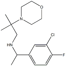 [1-(3-chloro-4-fluorophenyl)ethyl][2-methyl-2-(morpholin-4-yl)propyl]amine 구조식 이미지