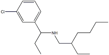 [1-(3-chlorophenyl)propyl](2-ethylhexyl)amine 구조식 이미지