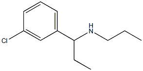 [1-(3-chlorophenyl)propyl](propyl)amine Structure