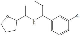 [1-(3-chlorophenyl)propyl][1-(oxolan-2-yl)ethyl]amine Structure