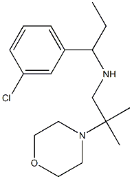 [1-(3-chlorophenyl)propyl][2-methyl-2-(morpholin-4-yl)propyl]amine 구조식 이미지