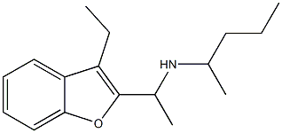 [1-(3-ethyl-1-benzofuran-2-yl)ethyl](pentan-2-yl)amine 구조식 이미지